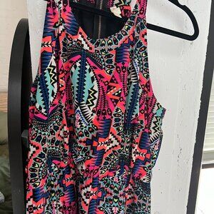 Fun colored Maxi dress, size XL